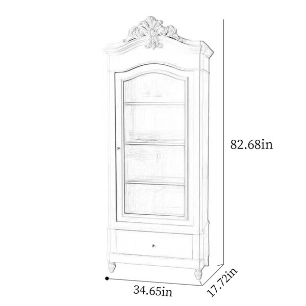 One Allium Way® French White Made Old Carved Porcelain Princess